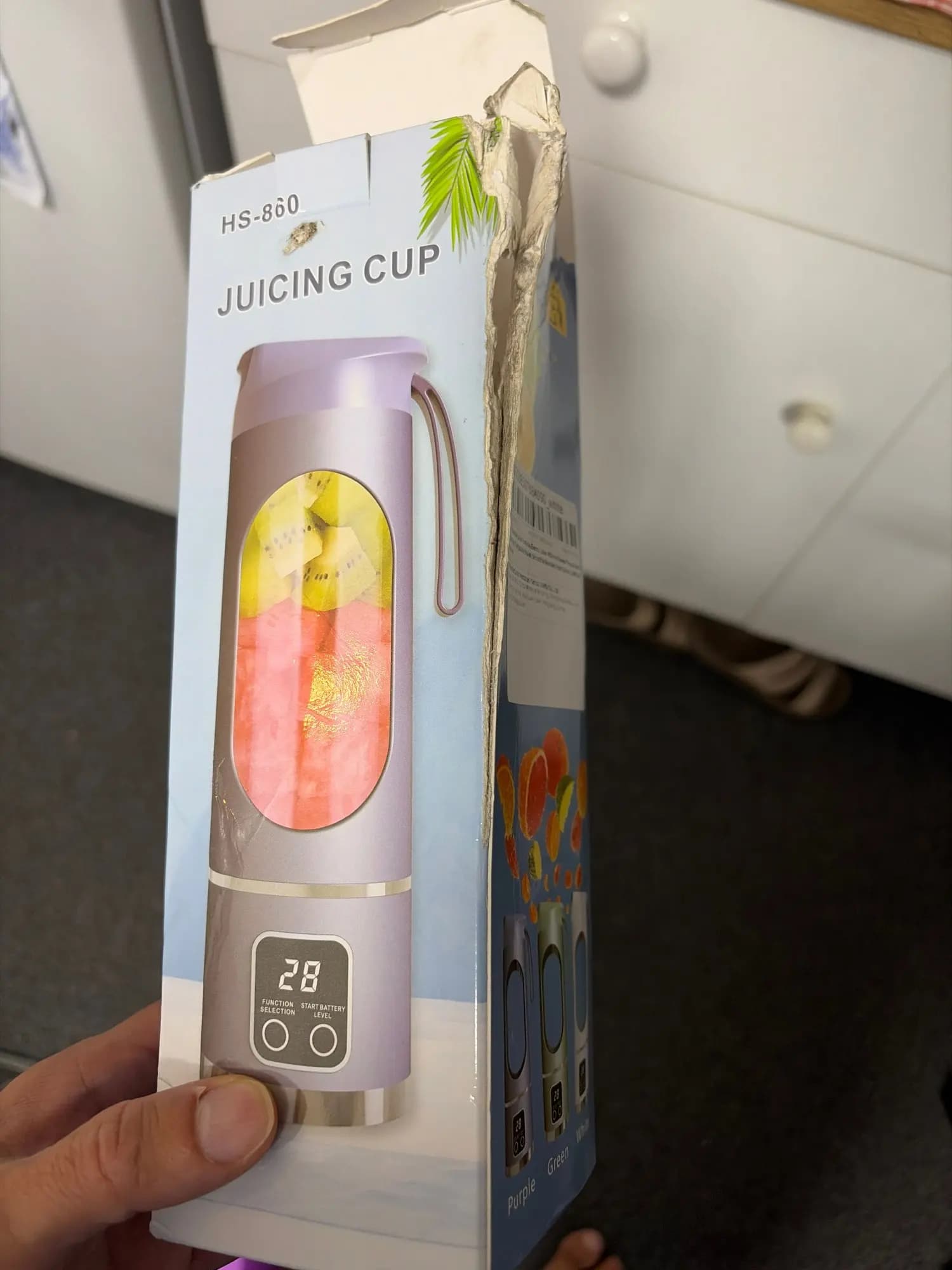 בלנדר נייד נטען 450 מ״ל — שייק טרי בכל מקום ב-30 שניות - תמונה 3