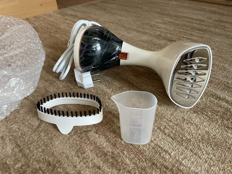 מגהץ אדים ידני נייד 1800W — מיישר קמטים תוך 15 שניות בלי קרש גיהוץ - תמונה 5