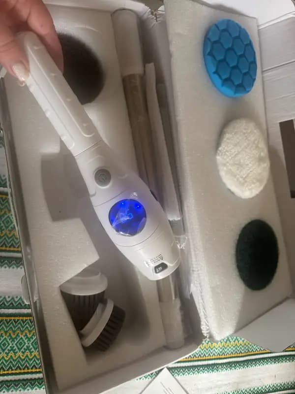 מברשת ניקוי חשמלית מסתובבת 8 ב-1 — מנקה אמבטיה, מטבח וחלונות בלי מאמץ ✨ - תמונה 6