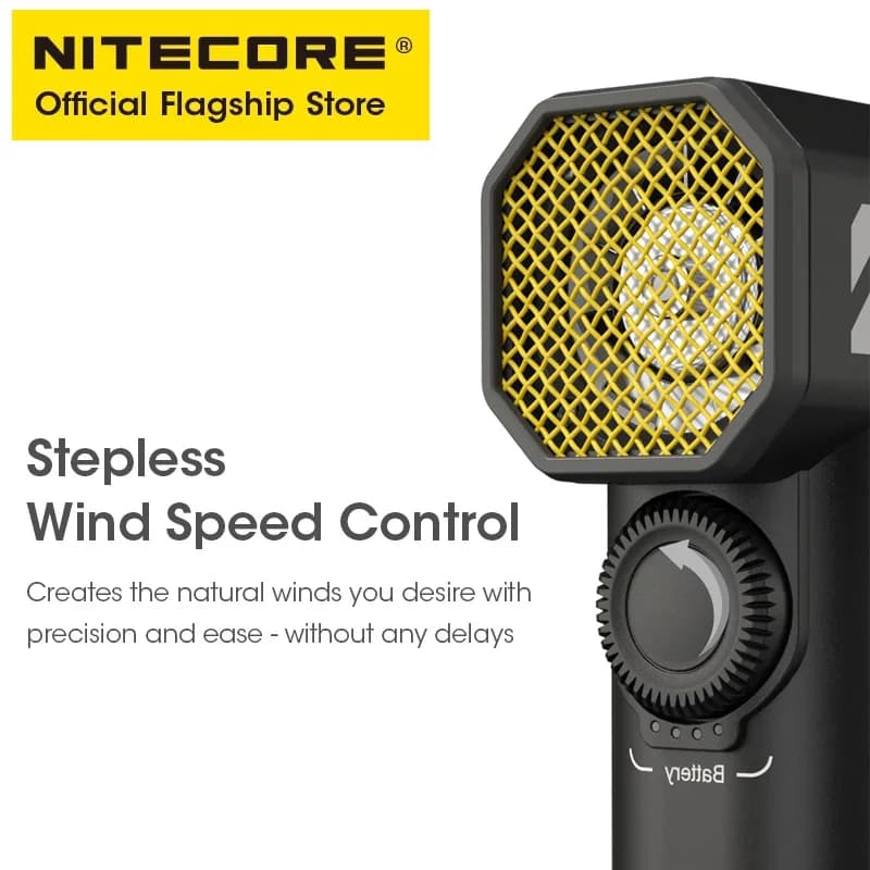 מאוורר נייד חשמלי נייד NITECORE CW20 לצילום כיס רב-תכליתי עבור קנון סוני קמפינג וידאו קצר - תמונה 2