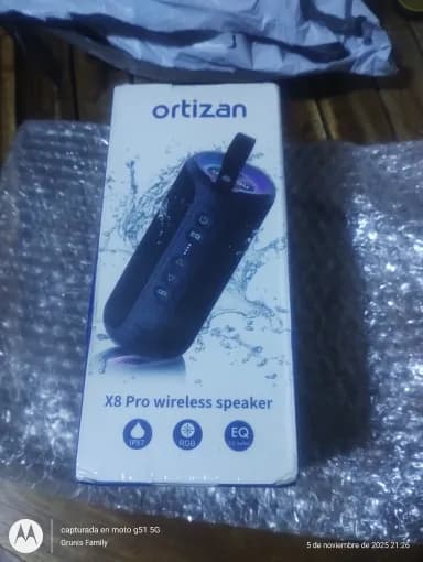 רמקול בלוטות' נייד Ortizan X8 Pro — 40W בס עוצמתי, עמיד במים IPX7, תאורת RGB ו-30 שעות נגינה - תמונה 2
