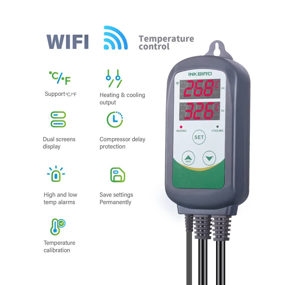 בקר טמפרטורה דיגיטלי INKBIRD ITC-308 ו-308WIFI - תמונה 3