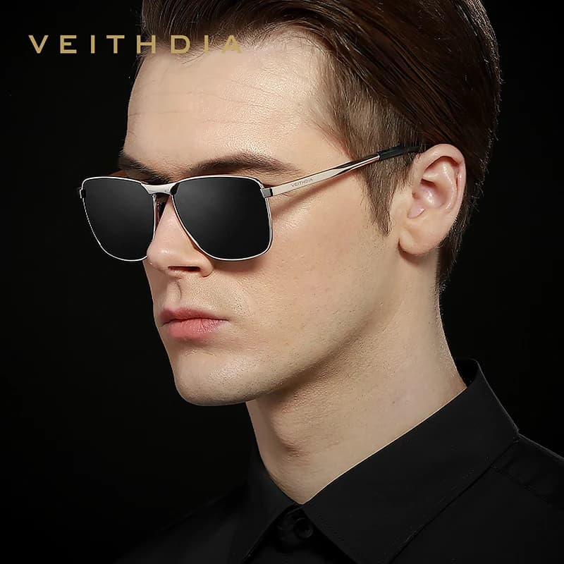 מותג VEITHDIA משקפי שמש וינטג' לגברים משקפי שמש מקוטבים UV400 אביזרי משקפי שמש לגברים משקפי שמש חיצוניים לנשים V2462 - תמונה 3