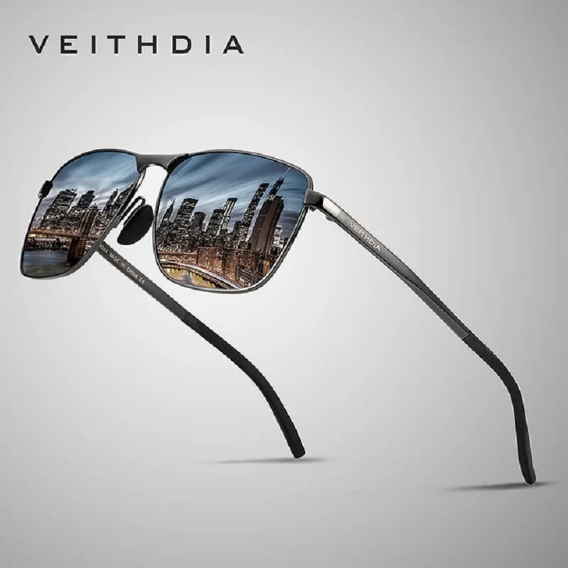 מותג VEITHDIA משקפי שמש וינטג' לגברים משקפי שמש מקוטבים UV400 אביזרי משקפי שמש לגברים משקפי שמש חיצוניים לנשים V2462