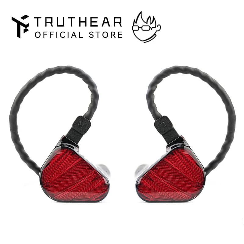 אוזניות TRUTHEAR x Crinacle ZERO:RED עם דרייברים דינמיים כפולים באוזן עם כבל 0.78 2Pin