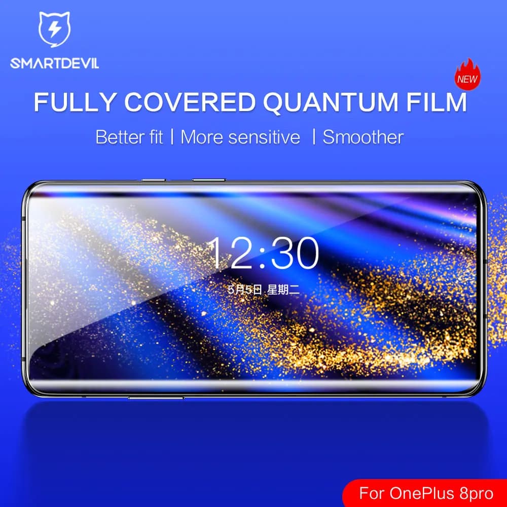 מגן מסך SmartDevil עבור OnePlus 13 12 11 ACE5 סרט הגנה רך עבור OnePlus10 9 כיסוי מלא Full Glue HD Hydrogel Film - תמונה 2