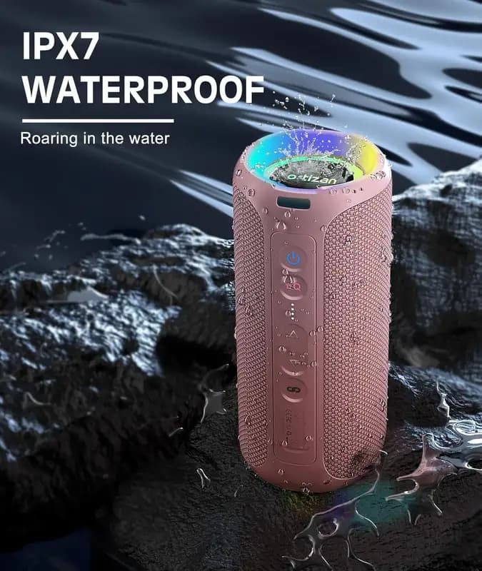 רמקול בלוטות' נייד עמיד במים Ortizan X8 Pro — 40W, תאורת RGB, סוללת 6600mAh - תמונה 4