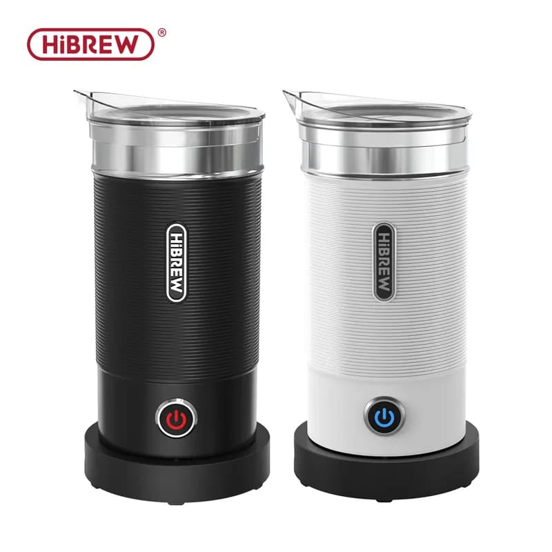 ☕ מקציף חלב חשמלי אוטומטי HiBREW — קצף חם וקר לקפוצ'ינו ולאטה כמו בבית קפה - תמונה 1