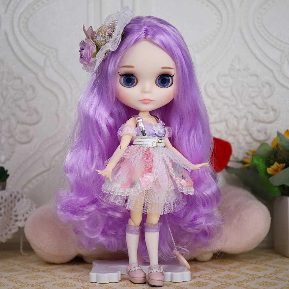 בובת ICY DBS blyth 1/6 bjd צעצוע משותף גוף לבן עור מבריק ומט פנים 30cm במבצע מחיר מיוחד מתנה צעצוע אנימה - תמונה 3
