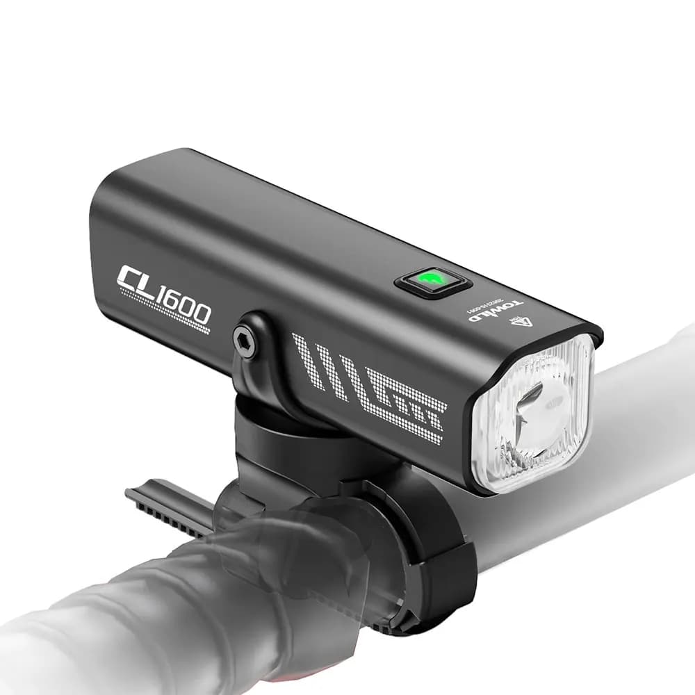 TOWILD CL1600 אורות אופניים 5000mAh נטענים LED אופניים אור IPX6 אלומיניום מנורה קדמית 1600LM MTB פנסי רכיבה על אופניים - תמונה 6