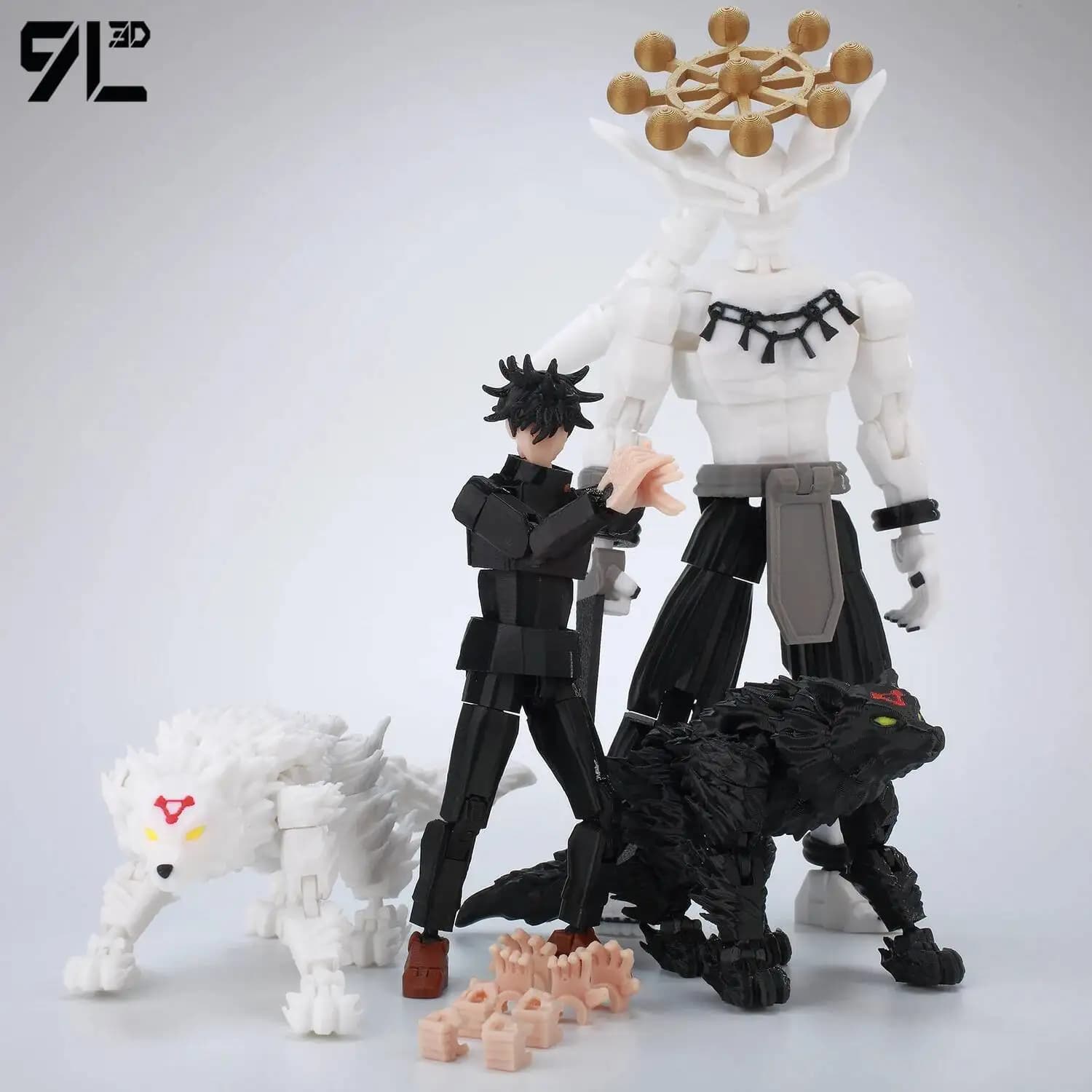 דמויות פעולה של Jujutsu Kaisen Sukuna Yuji Yuta Satoru Gojo Lucky Dummy 13 Movable Shapeshift מודפסות בטכנולוגיית 9L3D - תמונה 5