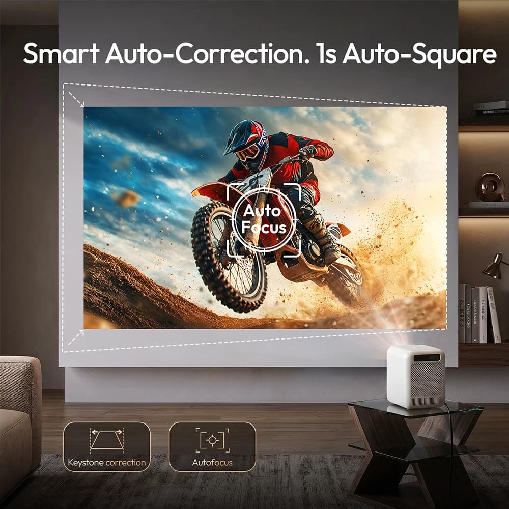 Byink אהבה u4 מיני קולנוע ביתי חכם מקרן 4k 1080p וידאו אנדרואיד wifi עבור קולנוע סמארטפון - תמונה 5