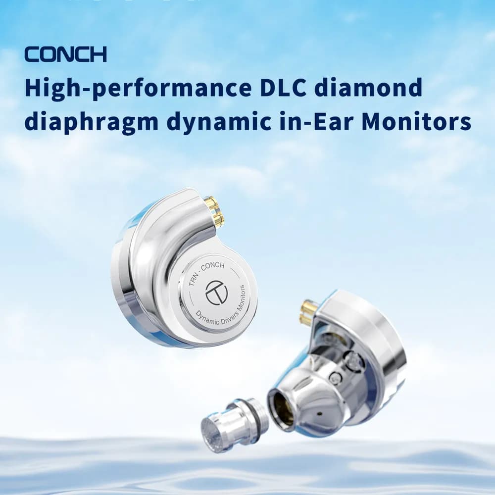 אוזניות TRN Conch בעלות ביצועים גבוהים, דיאפרגמה דינמית מצופה DLC, מוניטורים תוך-אוזניים עם פילטרים לכוונון, מתאימות לשיאומי - תמונה 2