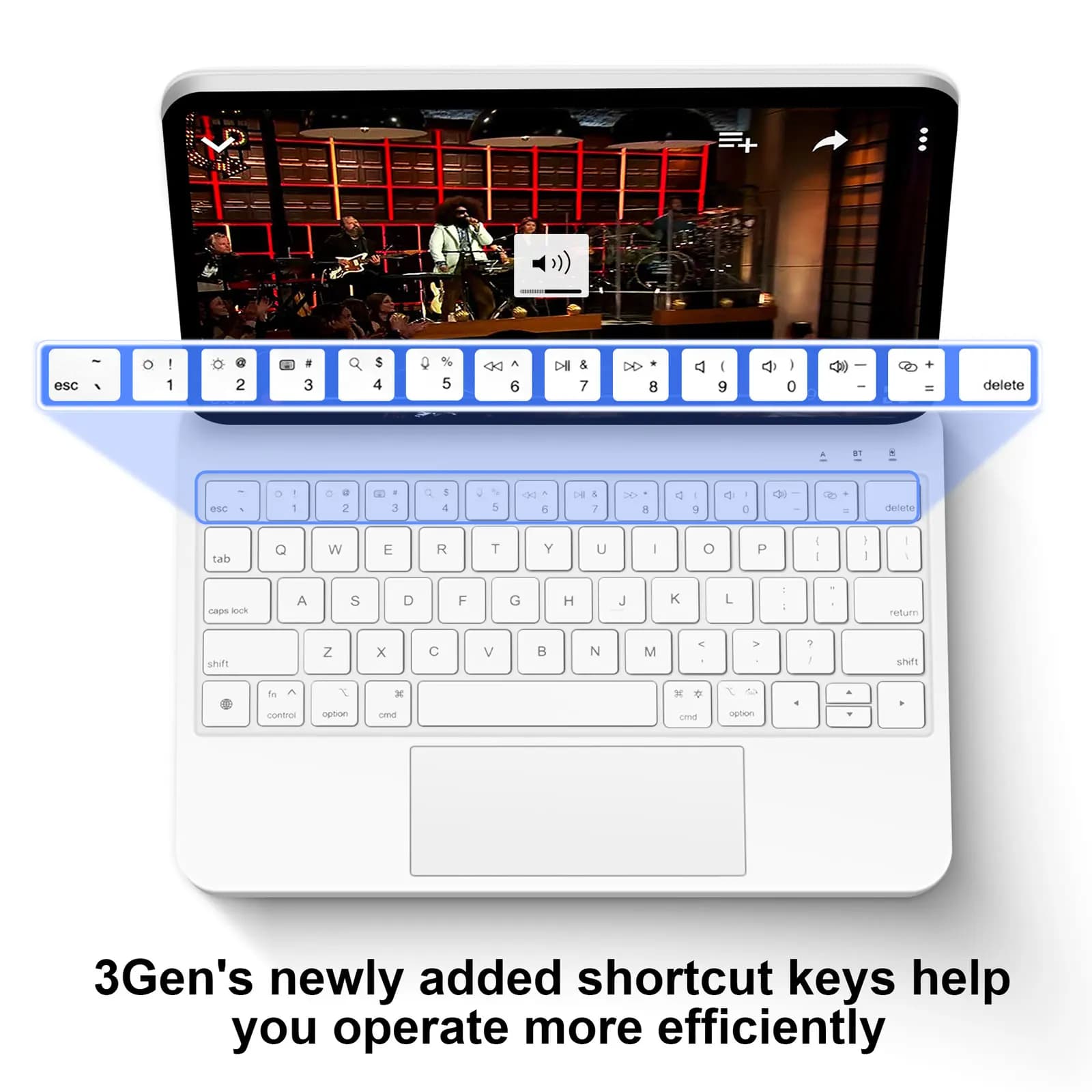 מקלדת קסם GOOJODOQ עבור iPad Pro 11 2024 Air 4 Air 5 Air 6 עבור iPad 12.9 דור 10 דור 6th 5th 4th 3rd כיסוי מקרה - תמונה 4