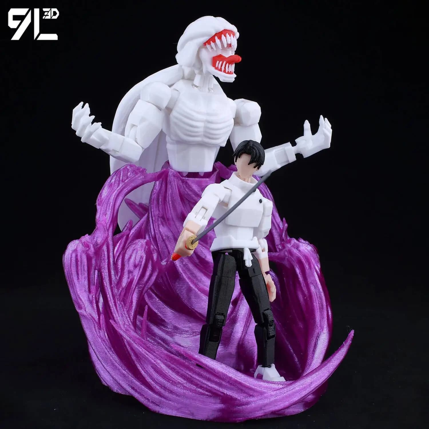 דמויות פעולה של Jujutsu Kaisen Sukuna Yuji Yuta Satoru Gojo Lucky Dummy 13 Movable Shapeshift מודפסות בטכנולוגיית 9L3D - תמונה 4