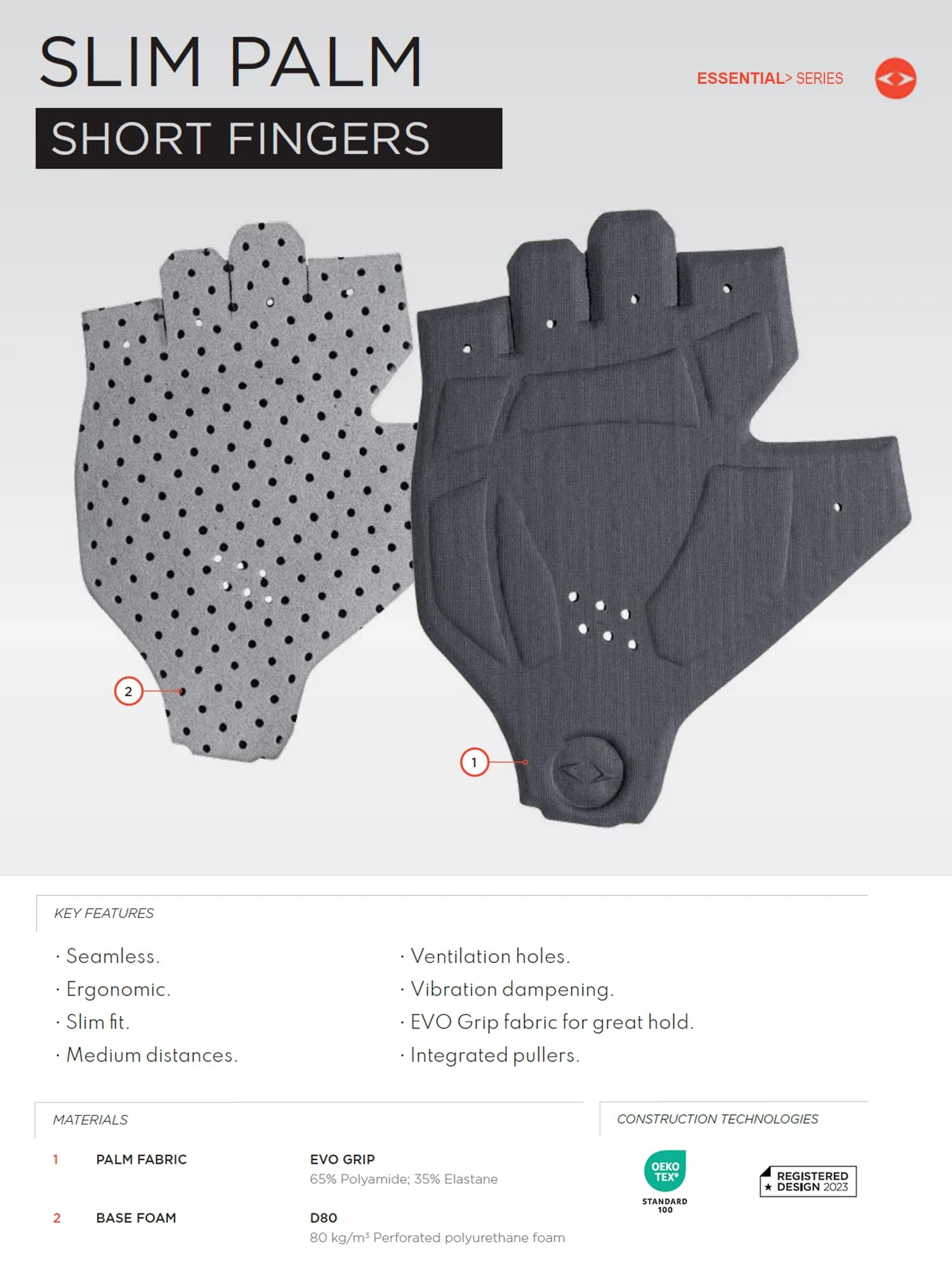 כפפות רכיבה לגברים של DAREVIE איטליה ELASTIC INTERFACE TEAM PALM 80 KG/m³ כפפות רכיבה על אופניים כפפות ספורט נגד החלקה עמידות בפני זעזועים - תמונה 4