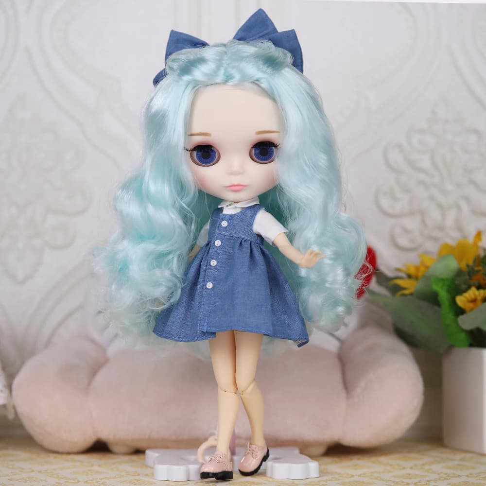 בובת ICY DBS blyth 1/6 bjd צעצוע משותף גוף לבן עור מבריק ומט פנים 30cm במבצע מחיר מיוחד מתנה צעצוע אנימה - תמונה 5
