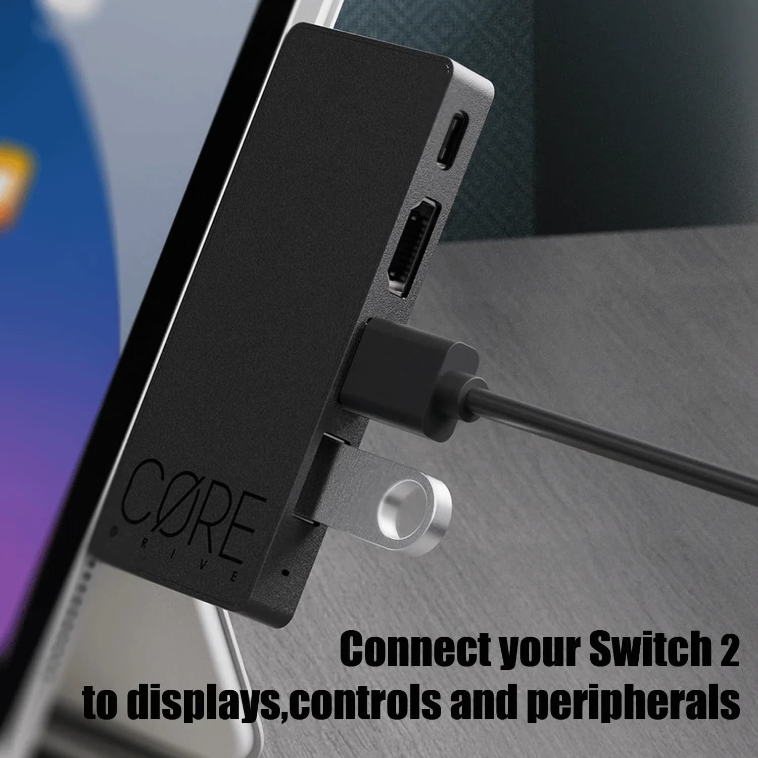 תחנת עגינה ניידת Savage Raven by Skull & Co. Jumpgate Dock USB C Hub עבור Switch 2 ואביזרי משחק OLED - תמונה 6