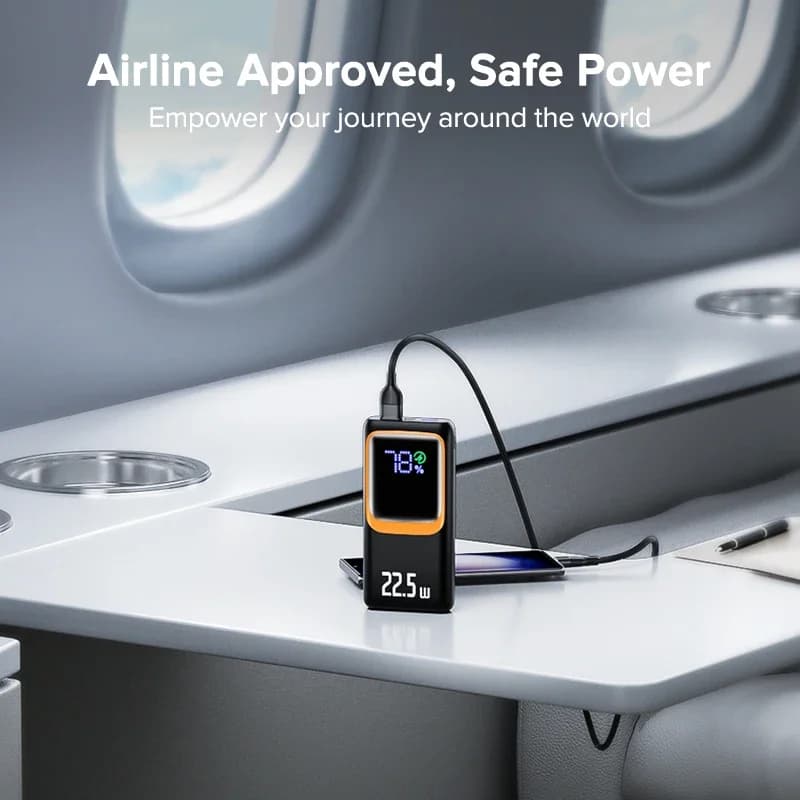 QOOVI 20000mAh סוללת גיבוי חיצונית עם קיבולת סוללה גדולה PD 22.5W טעינה מהירה מטען נייד עבור Samsung iPhone Xiaomi - תמונה 6