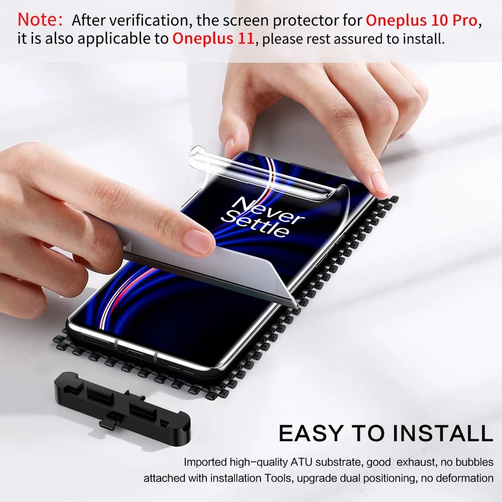 מגן מסך SmartDevil עבור OnePlus 13 12 11 ACE5 סרט הגנה רך עבור OnePlus10 9 כיסוי מלא Full Glue HD Hydrogel Film - תמונה 3