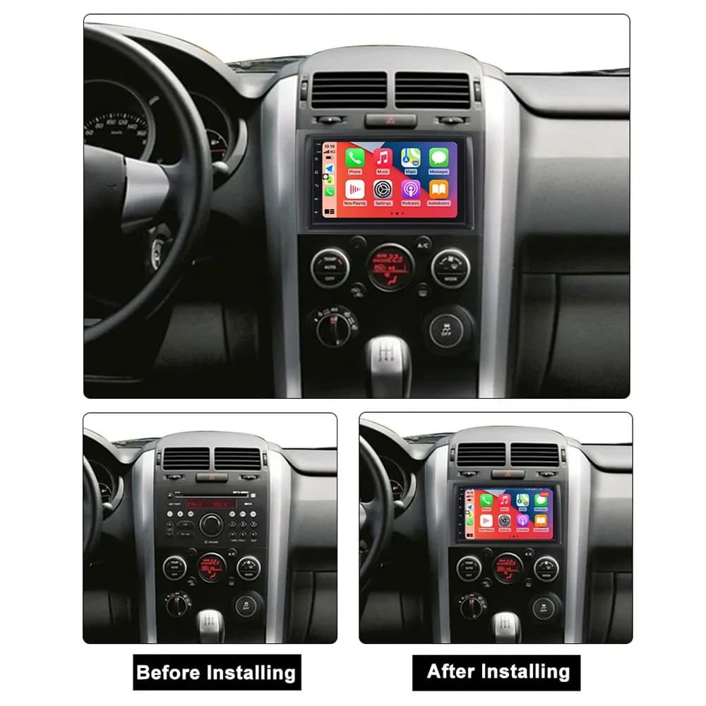 רדיו לרכב 2din Android 16 עבור Suzuki Grand Vitara 3 2005-2010 2011-2015 נגן מולטימדיה GPS Carplay Androidauto WIFI - תמונה 2