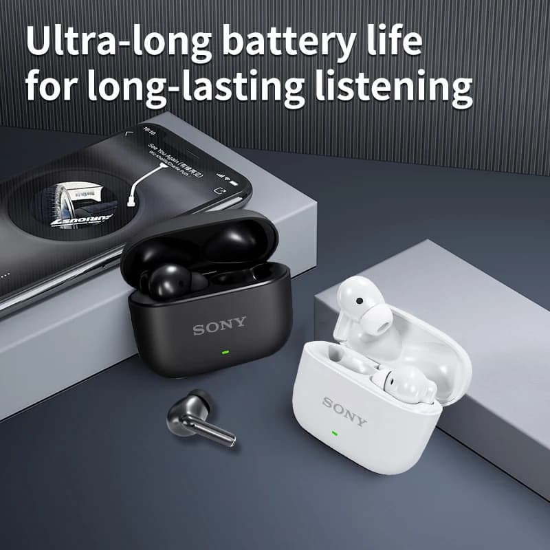 אוזניות אלחוטיות Sony S300 המקוריות עם Bluetooth, אוזניות True Stereo Sport Game TWS Earbuds באוזן עם מיקרופון מגע - תמונה 3