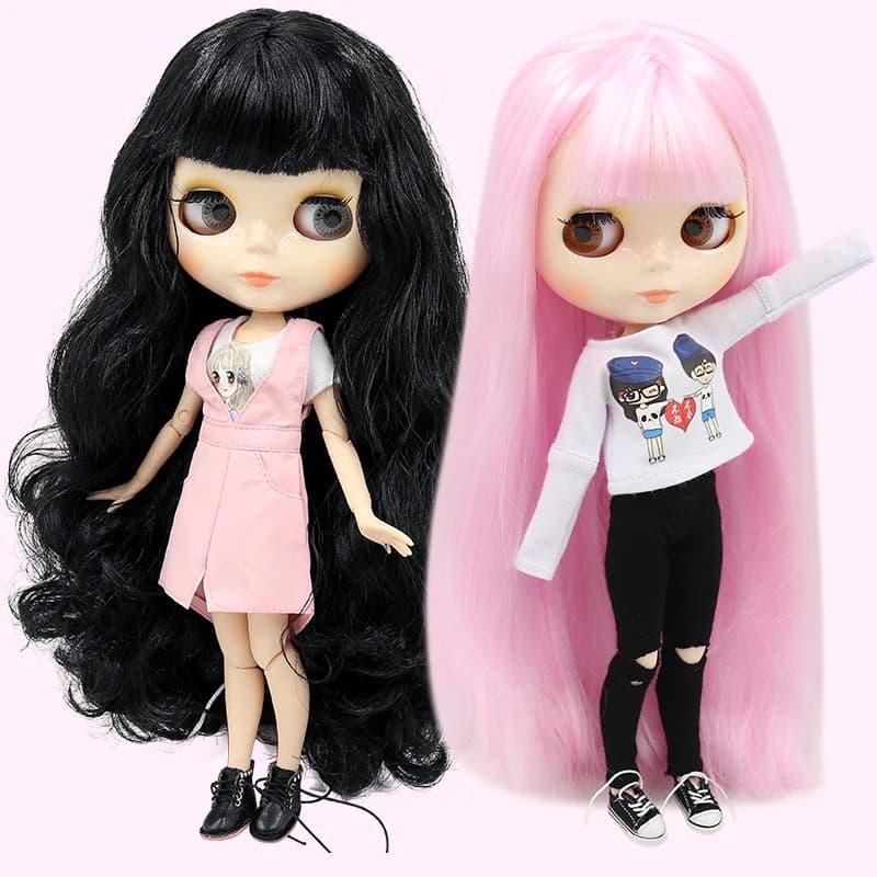 בובת ICY DBS blyth 1/6 bjd צעצוע משותף גוף לבן עור מבריק ומט פנים 30cm במבצע מחיר מיוחד מתנה צעצוע אנימה - תמונה 2