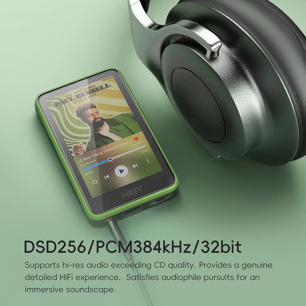 HiBy R1 HiFi Audio Music Player MP3 USB DAC WiFi Bluetooth 5.1 DSD256 PCM384kHz/32bit X1600E CS43131 MSEB רדיו אינטרנט 3.5mm פלט - תמונה 3