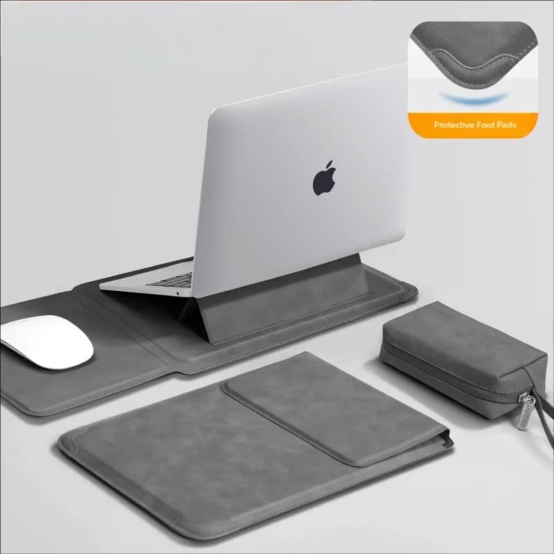 מגן מחשב נייד 13 14 15 15.6 16 אינץ 'עבור הואווי HP DELL תיק עבור Macbook Air Pro 13 13.6 M4 תיק מחשב נייד עם מעמד גברים נשים