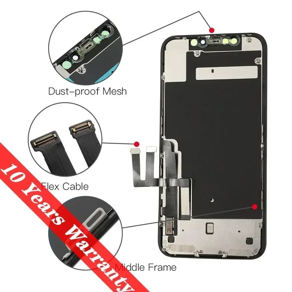 מציג איכותי INCELL LCD OLED OEM AMOLED של PINZHENG עבור iPhone XS MAX X XR 11 12 13 MINI PRO PROMAX החלפת מסך - תמונה 3