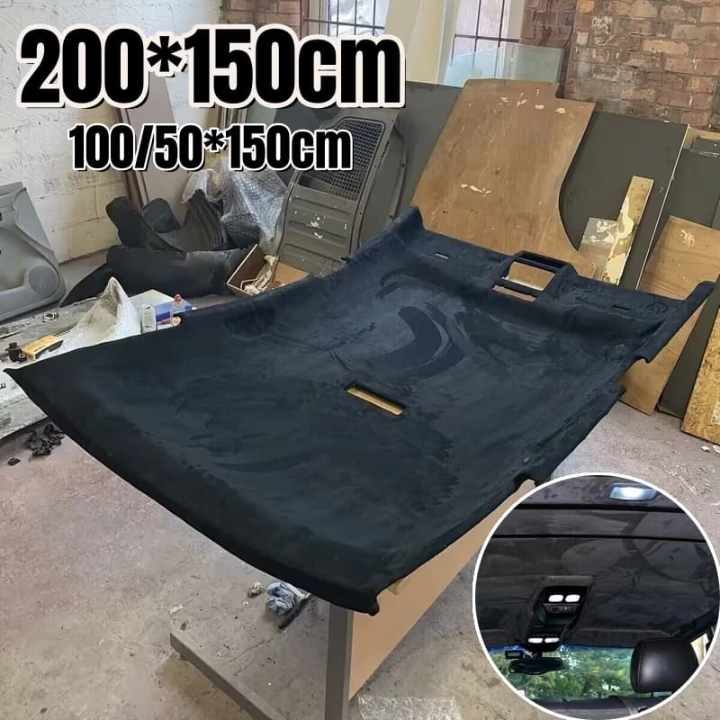 מקסימום 200x150cm בד פום לתיקון ריפוד פנימי של רכב, תיקון תקרה, בד שמיים DIY