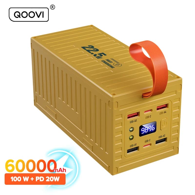 🔋 מטען נייד 30000mAh Vention — טעינה מהירה 22.5W, מסך דיגיטלי ו-2 יציאות (4.9★ · 389 ביקורות · בארץ מ-₪200) - תמונה 2