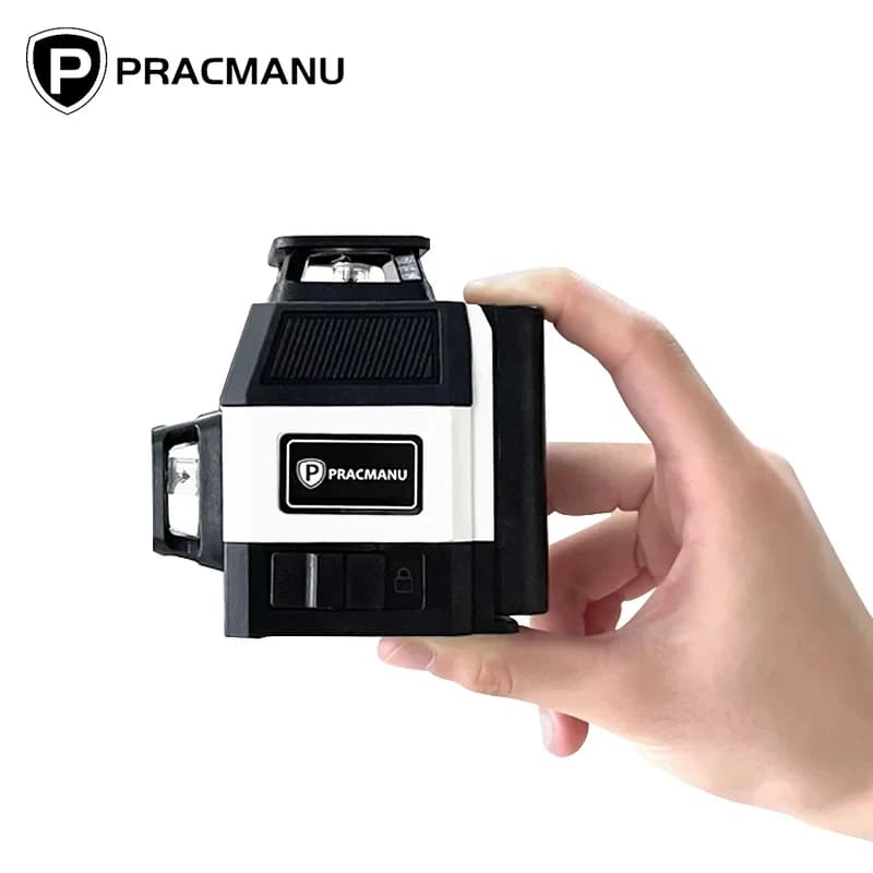 🔧 פלס לייזר ירוק 3D 360° — 12 קווים, מתאזן לבד עם שלט - תמונה 1