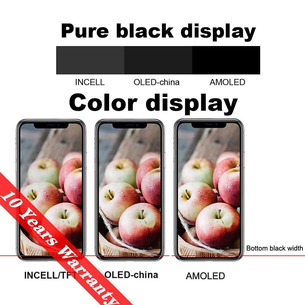 מציג איכותי INCELL LCD OLED OEM AMOLED של PINZHENG עבור iPhone XS MAX X XR 11 12 13 MINI PRO PROMAX החלפת מסך - תמונה 4