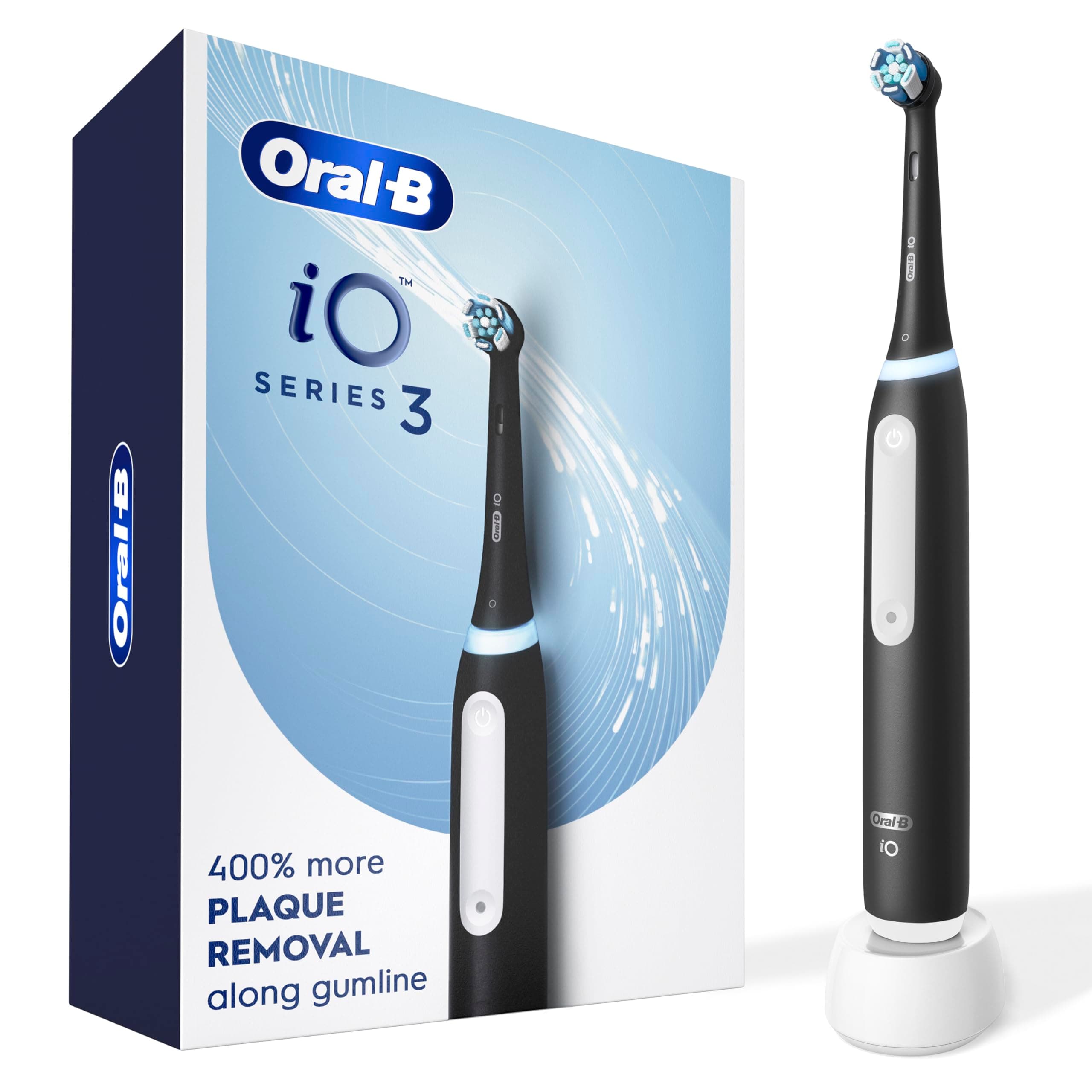 מברשת שיניים חשמלית נטענת Oral-B iO3 — ניקוי מקצועי עם חיישן לחץ חכם 🦷 - תמונה 1