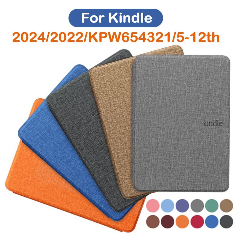 מקרה לקינדל 2024 2022 2021 Paperwhite Colorsoft 1 2 3 5 6 10th 11th 12th Generation 6 6.8 7 אינץ 'מכסה תיק מגנטי