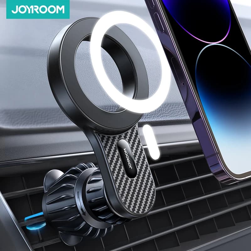 תושבת טלפון רכב מגנטית Joyroom ייחודית חזקה למזגן הרכב תואמת ל-iPhone Samsung LG Google Pixel ועוד