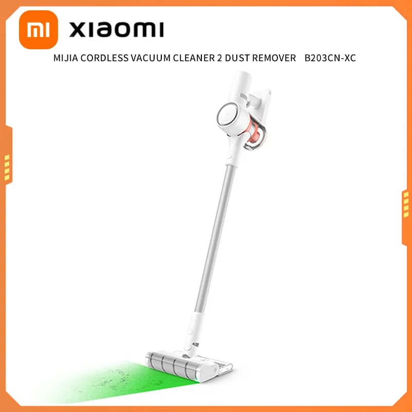 שואבי אבק אלחוטיים של XIAOMI MIJIA 2 גרסת תצוגת אבק, עוצמת שאיבה 24kPa, חיי סוללה מקסימליים 60 דקות, שואב ידני אלחוטי